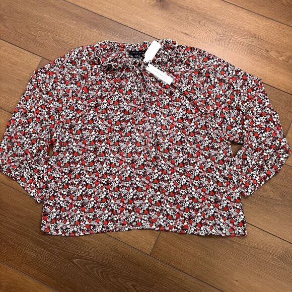 Sanctuary NWT Sheer Flower Power Blouse Size 1X - Picture 2 of 10